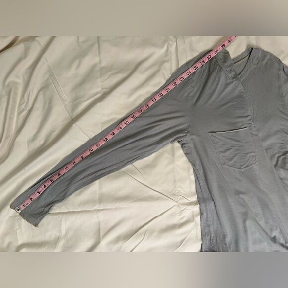 Groceries Apparel Lazy Long Sleeve Tee Sustainable Top Organic Lyocell NWT Small - Picture 11 of 11